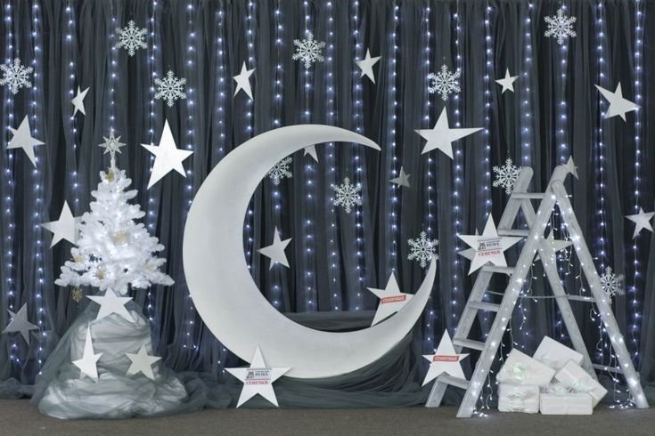 Украшение зала к новому году