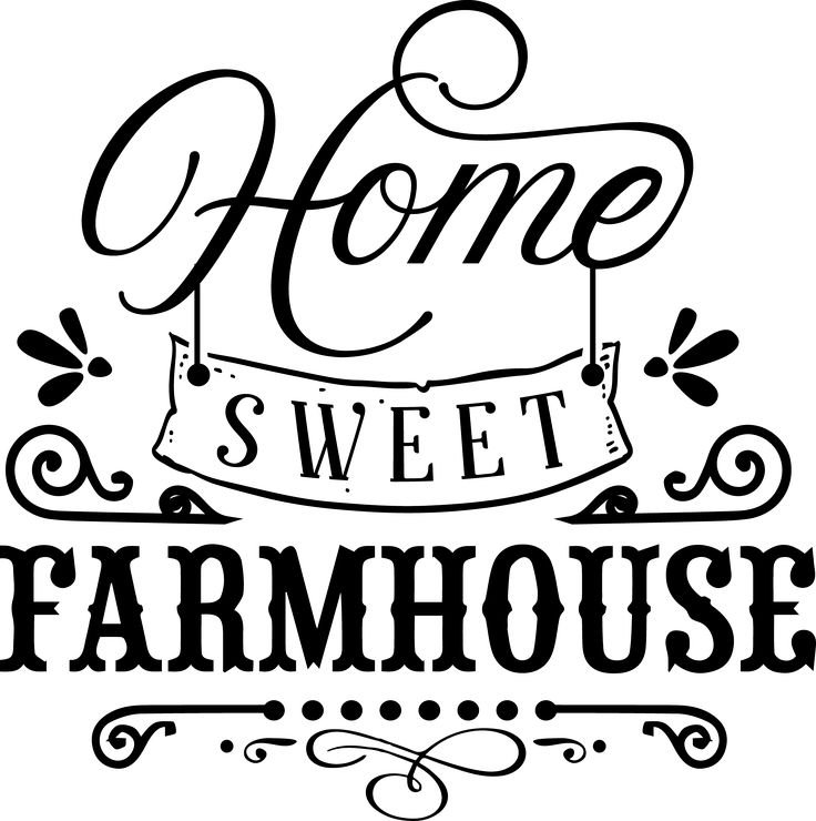 Надпись фармхаус для декупажа