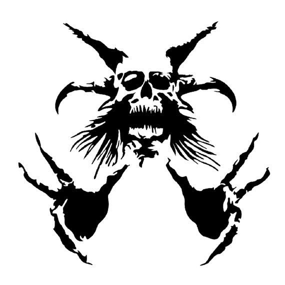 Трафарет демон