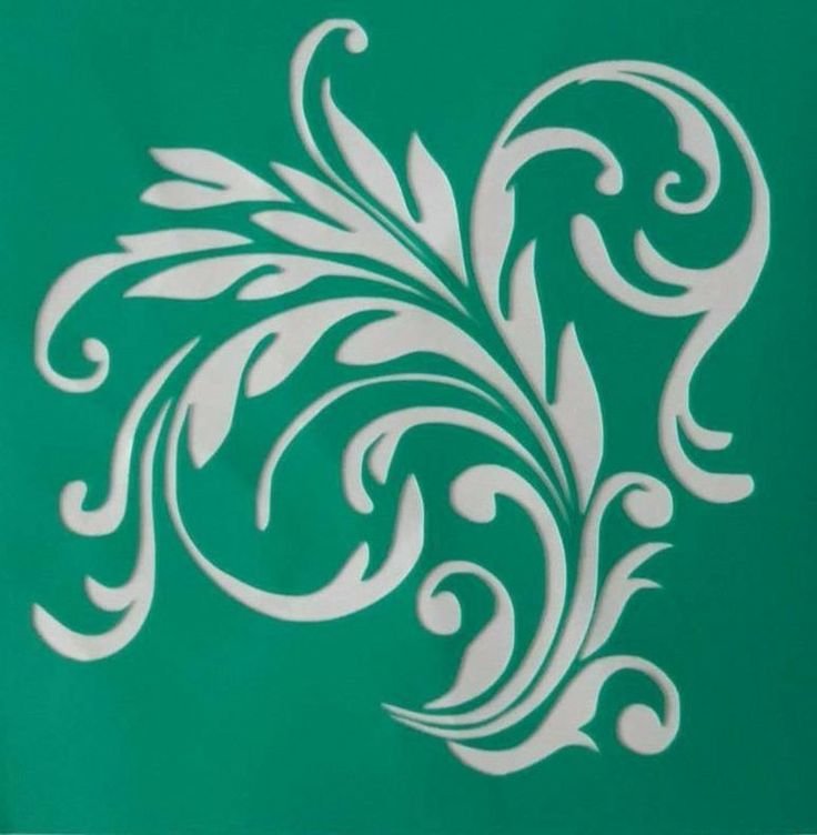 Декупаж с трафаретом