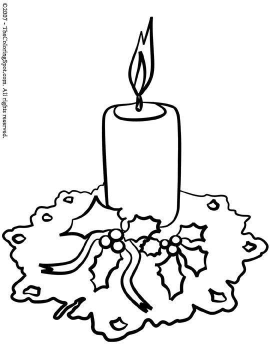 Трафареты на окна новогодние свечи