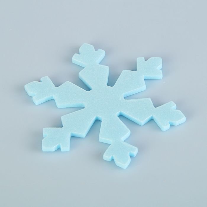 Снежинка из пенопласта трафарет