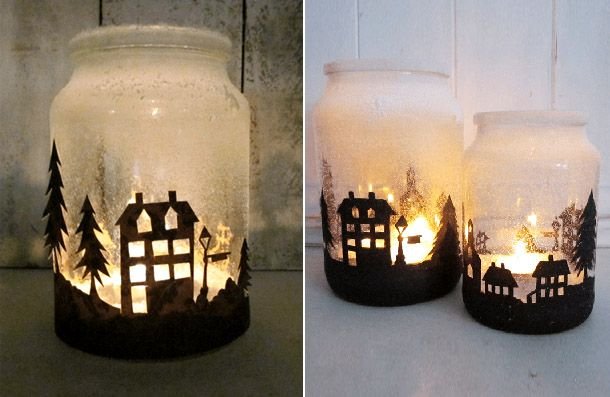 Подсвечники из банок