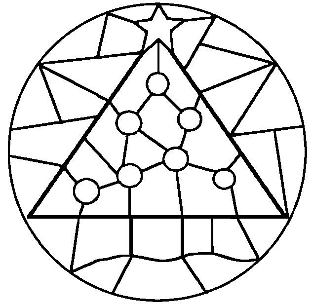 Витраж раскраска