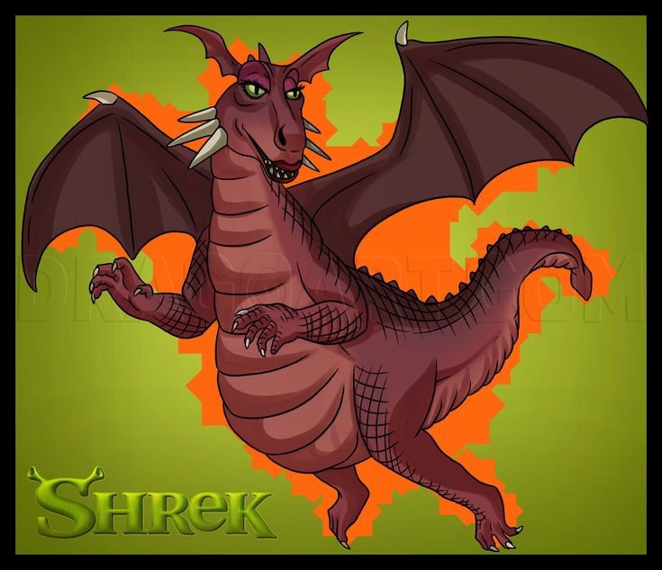 Дракон из Шрека картинки