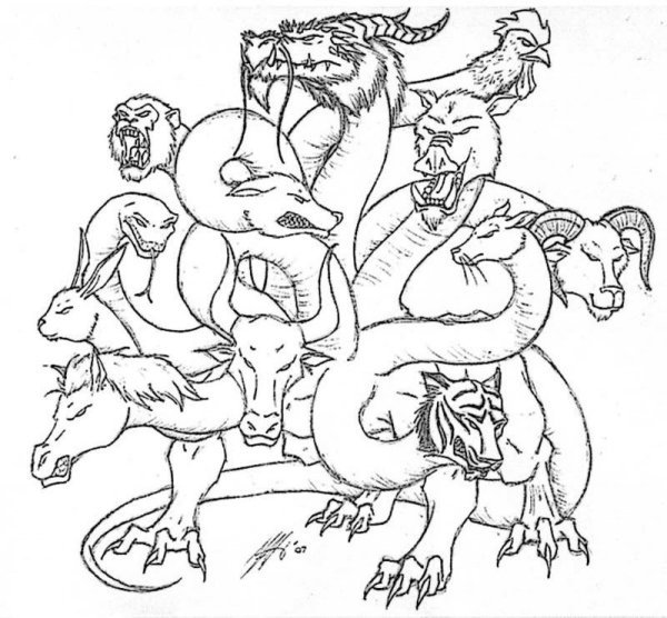 Геракл и Лернейская гидра для детей