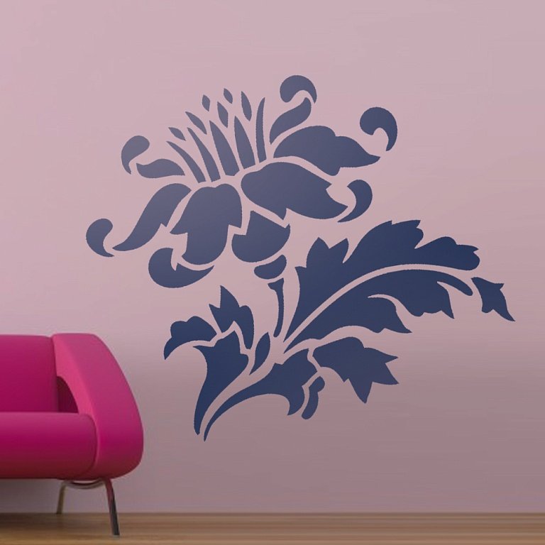 Лазерный трафарет для стен