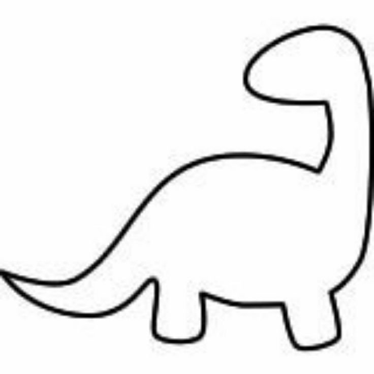 Трафарет динозавры