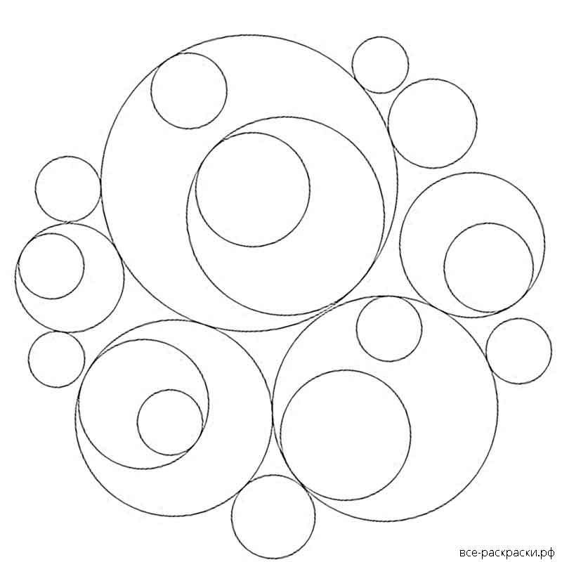 Трафарет круги