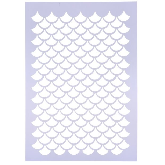 Трафарет чешуя