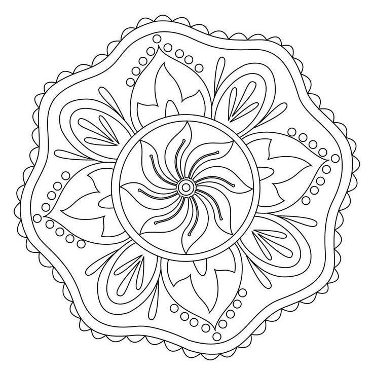 Мандалы точечная роспись
