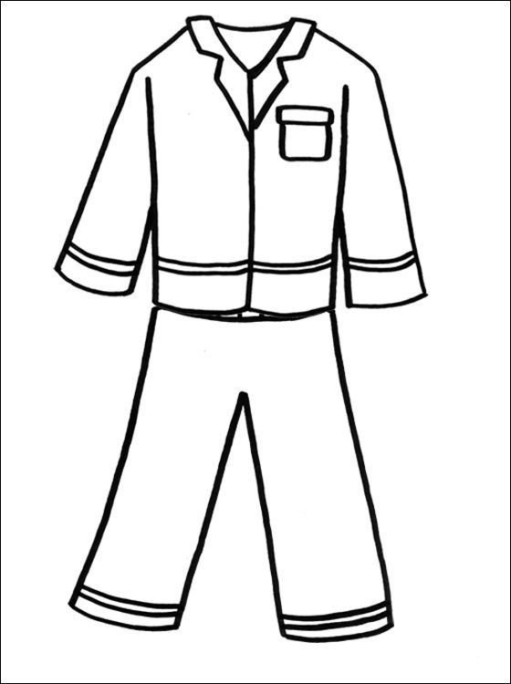 Трафарет мальчика в одежде