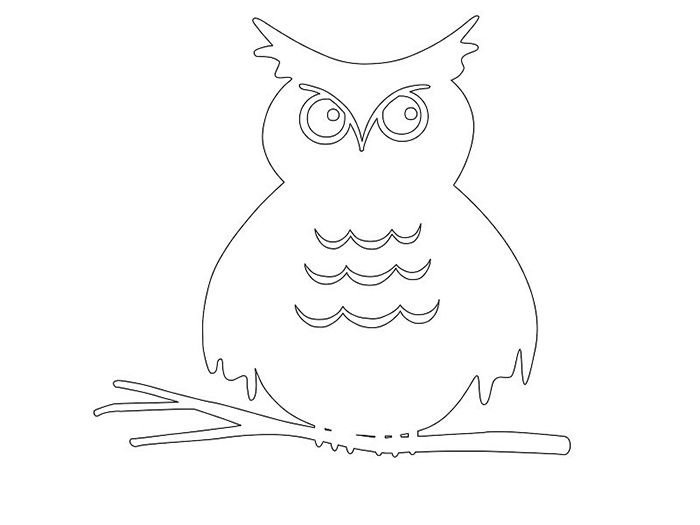 Трафареты Совы для декора