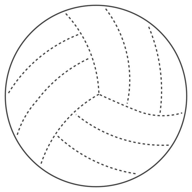 Мяч раскраска для малышей