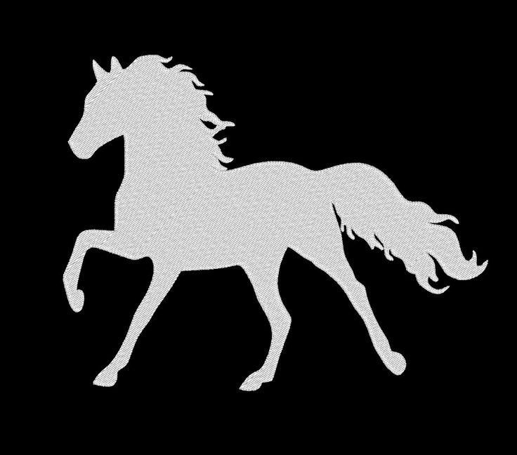 Трафарет лошади