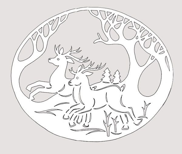 Новогодние шаблоны для вырезания