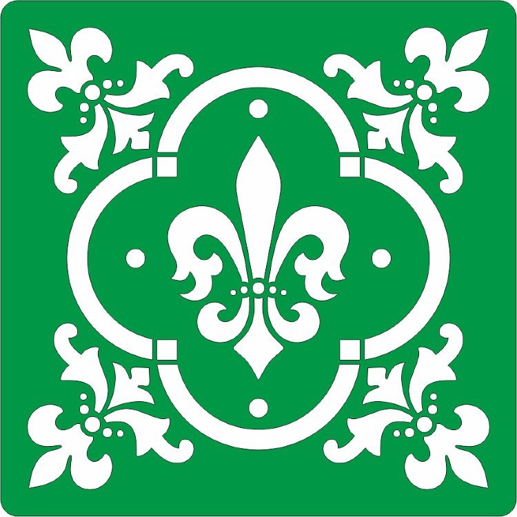 Трафареты на клеевой основе для декора