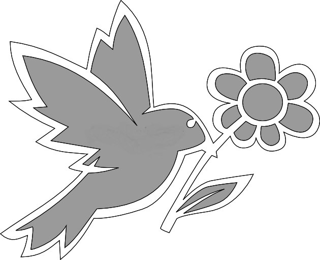 Вырезалки на окна цветы