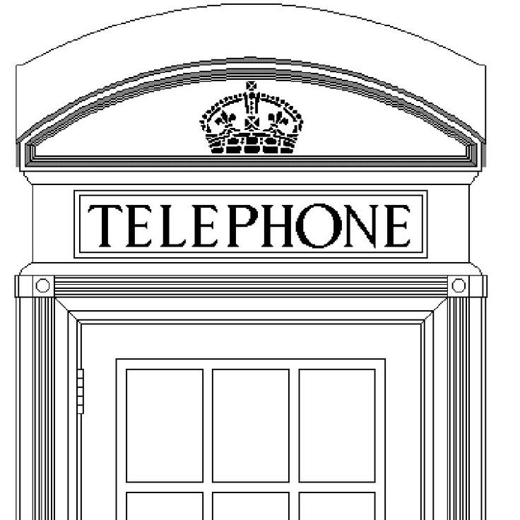 Английская телефонная будка чертежи