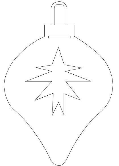 Новогодние шары трафарет