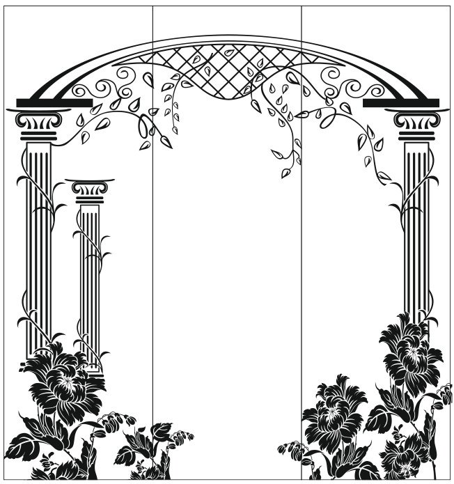 Арка трафарет