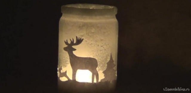 Лось стеклярус