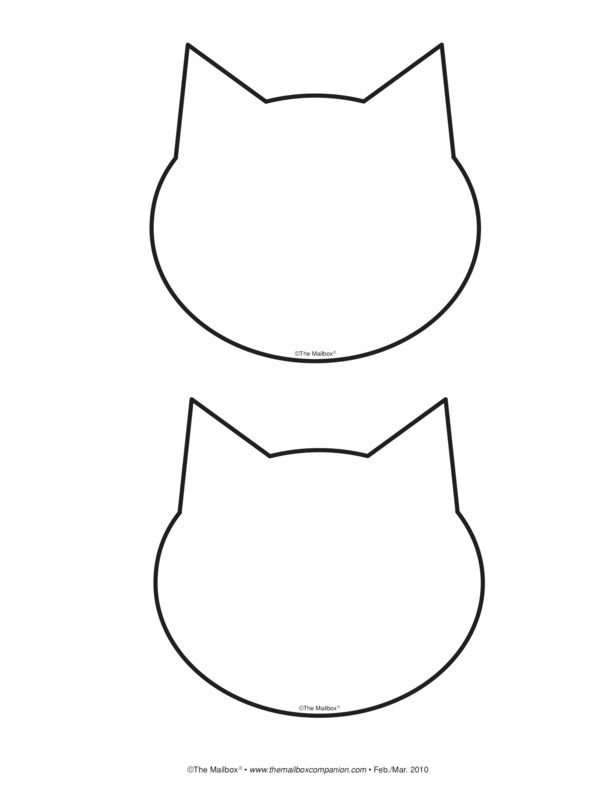 Контур головы кошки