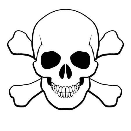 Череп трафарет