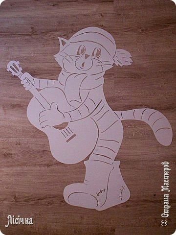 Вытынанки новогодние кот Матроскин