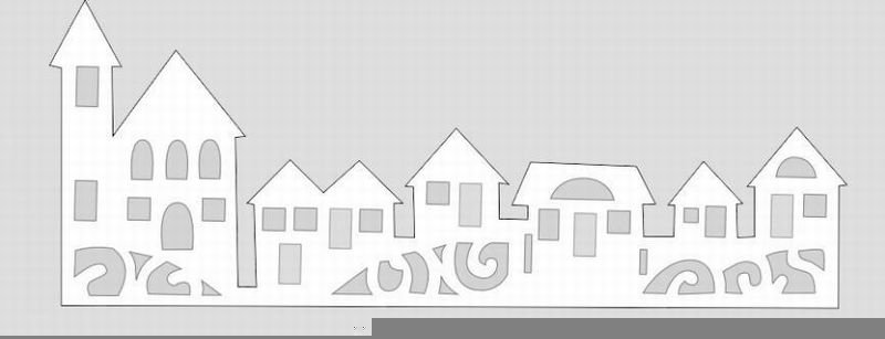 Трафарет дом 5 этажный вырезать