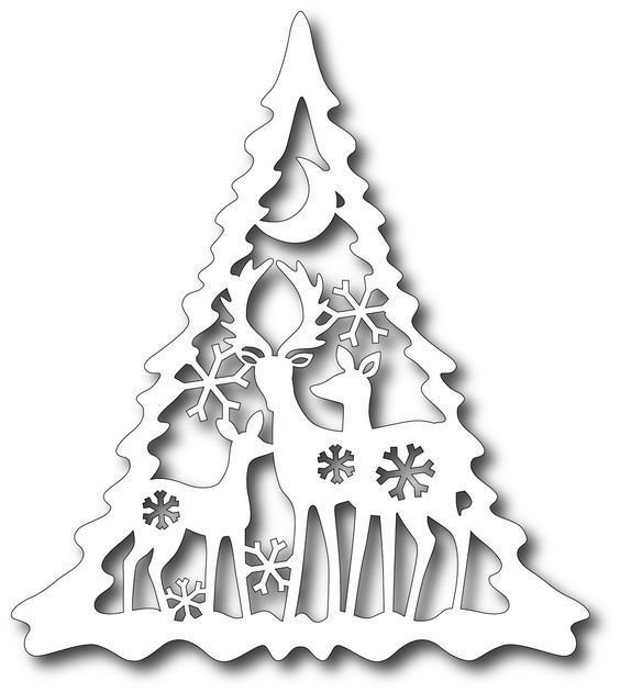 Вытынанка Новогодняя елка