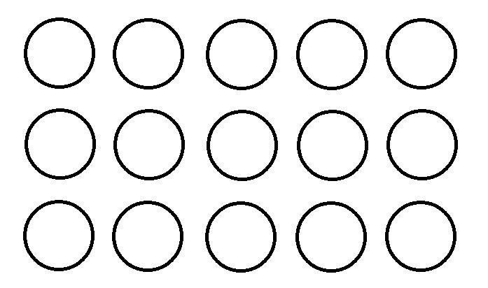 Раскраска круги маленькие