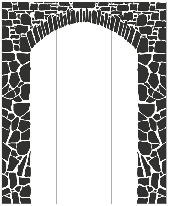 Арка трафарет