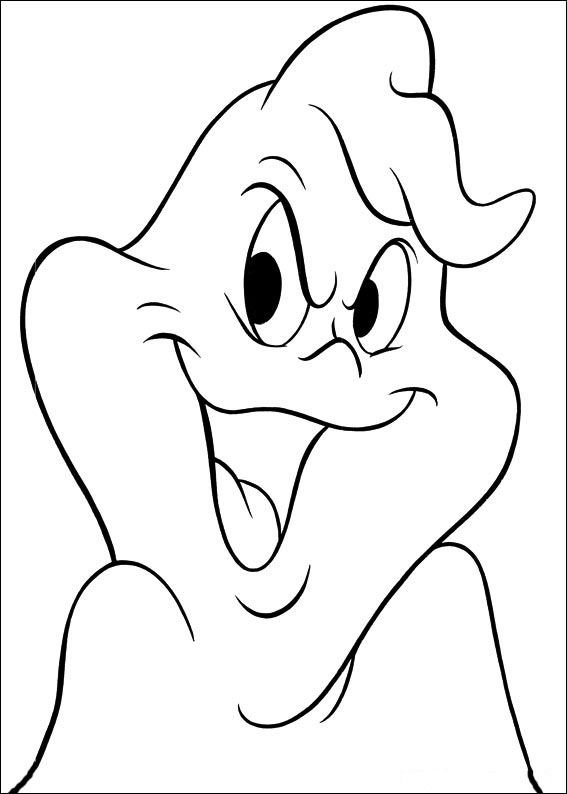 Раскраска Каспер привидение