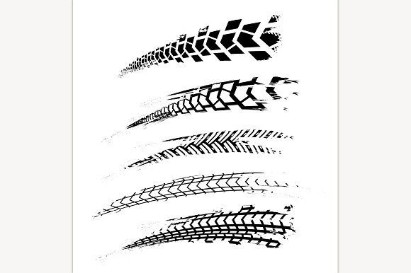 След протектора колеса