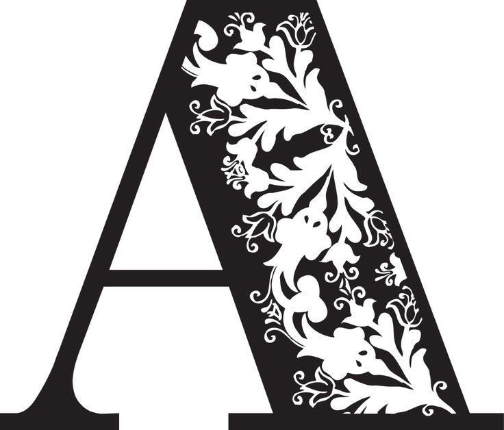 Красивые резные буквы