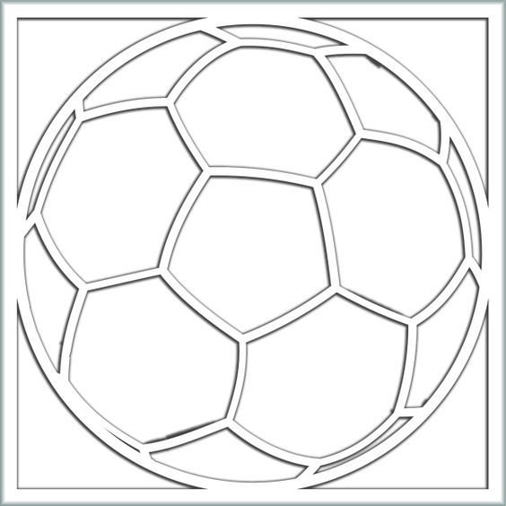 Футбольный мяч трафарет