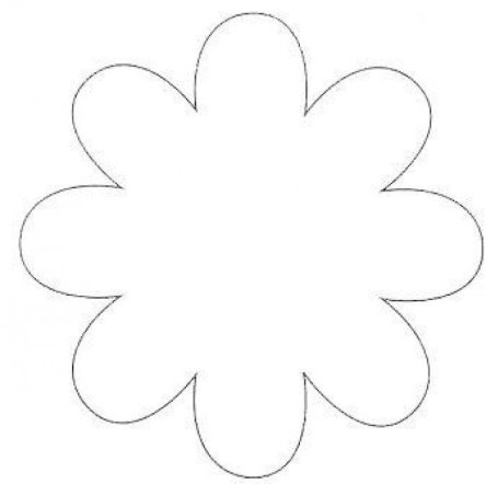 Цветы трафарет для вырезания