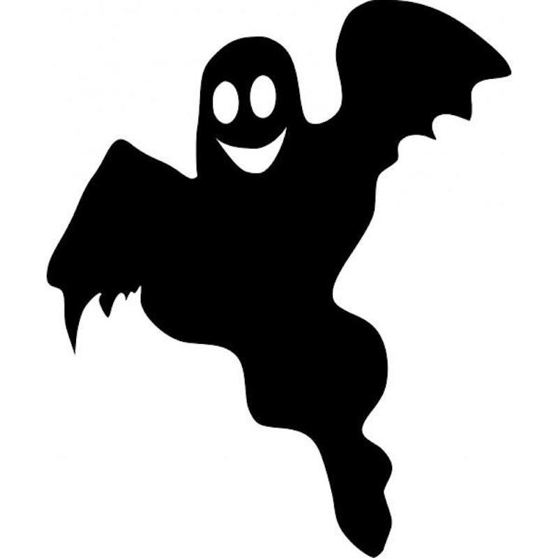 Трафарет привидения на Хэллоуин