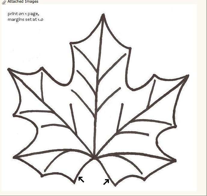 Листья клена шаблоны для вырезания