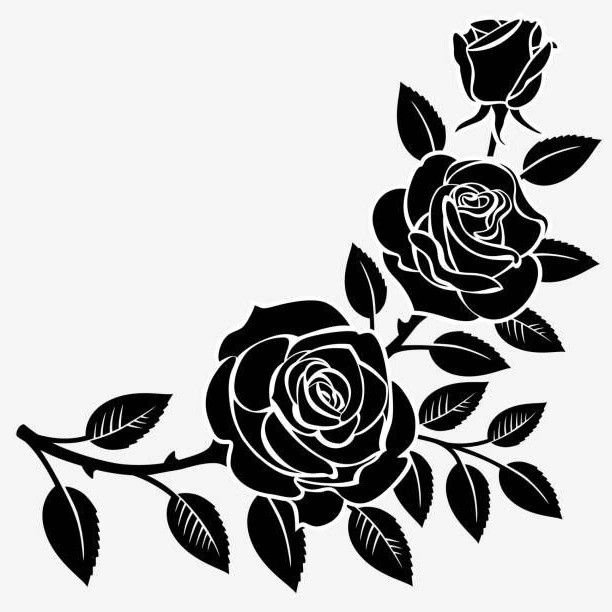 Стилизованное изображение розы