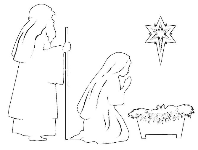 Рождественские трафареты на окна