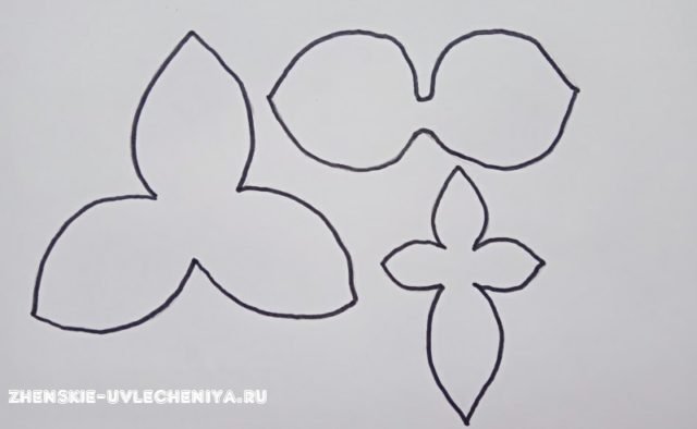 Выкройка цветка орхидеи