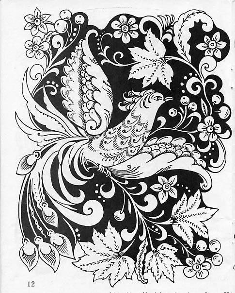 Хохлома узоры