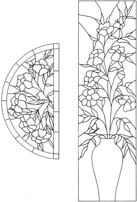 Витраж рисунок