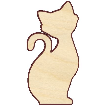 Котик из фанеры