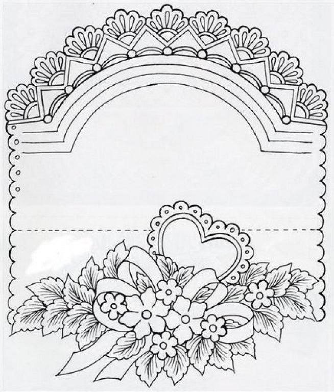 Вышивка Ришелье схемы