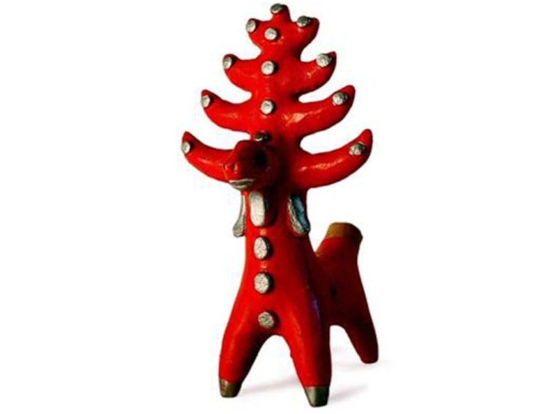 Абашевская глиняная игрушка свистулька