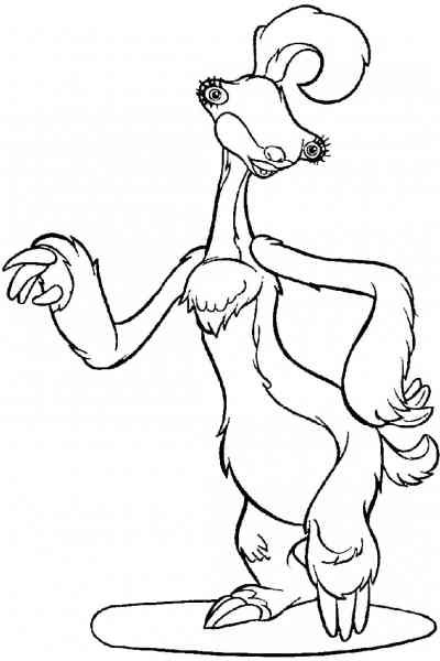 СИД из ледникового периода раскраска