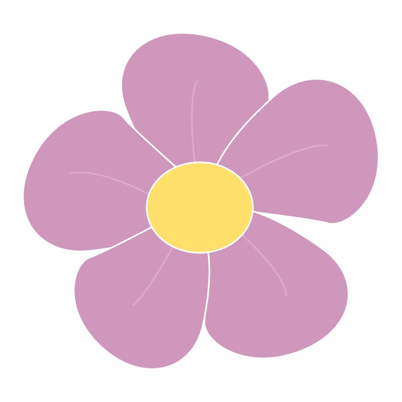 Цветочки для вырезания цветные